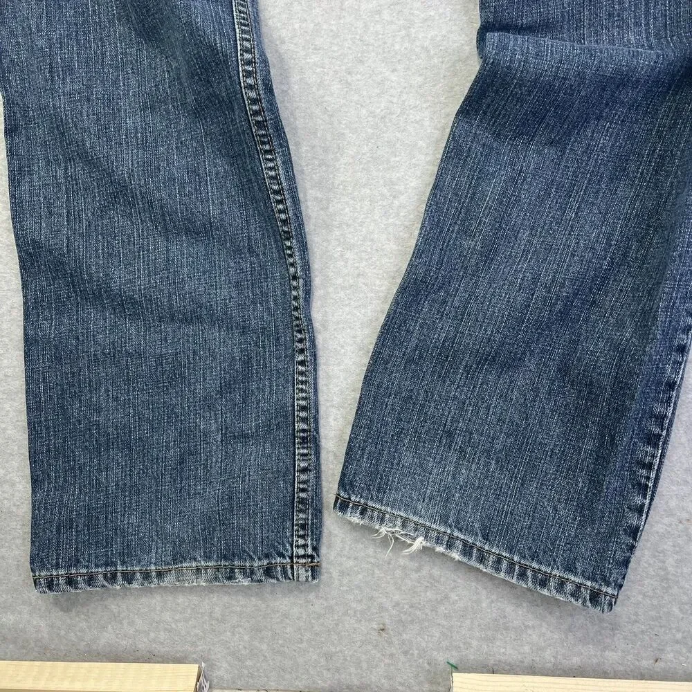 Levi's 559 Jeans Mens 33 Blue Straight Relaxed Fit Distressed Measures 33x31 - Picture 6 of 14